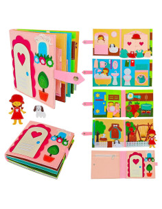 Libro Ocupado Montessori Sendhjurf 21.6x21.6 cm para Niños 3-8 Años