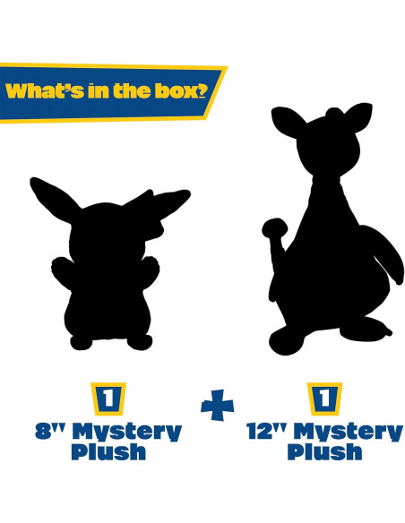 Peluche Pokémon 20.32 cm y 30.48 cm - Caja Sorpresa 2-Pack