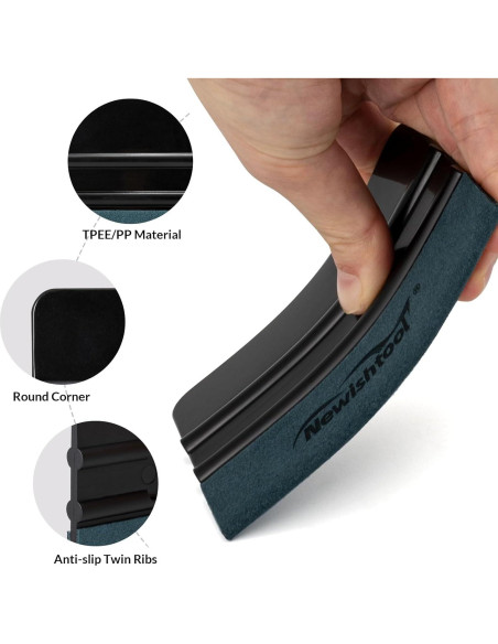 Kit de 3 Espátulas para Envoltura de Vinilo NEWISHTOOL