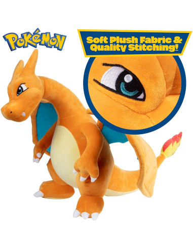 Peluche Jumbo Charizard 61 cm - Licencia Oficial Pokémon