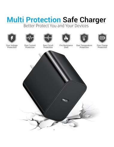 Adaptador Cargador USB Tipo C 20W para Auriculares Beats