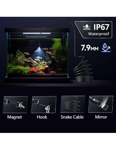 Cámara de Inspección Endoscópica USB-C 5M IP67 - Borescope