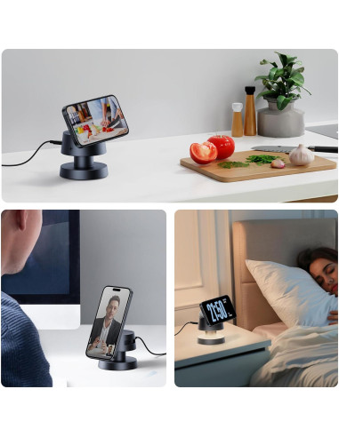 Estación de Carga Inalámbrica Magnética 4 en 1 Kcuskl 15W