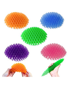 5 Paquetes Juguetes Antiestrés Gusano ZOMGURD - Alivio Ansiedad