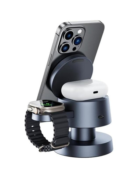 Estación de Carga Inalámbrica Magnética 4 en 1 Kcuskl 15W