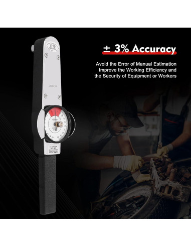 Llave de Torque Dial Pinkelin 0-100 N.m con Caja