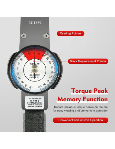 Llave de Torque Dial Pinkelin 0-100 N.m con Caja