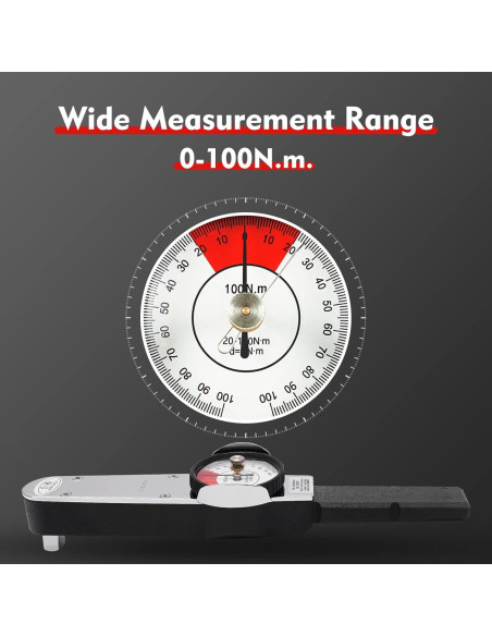 Llave de Torque Dial Pinkelin 0-100 N.m con Caja