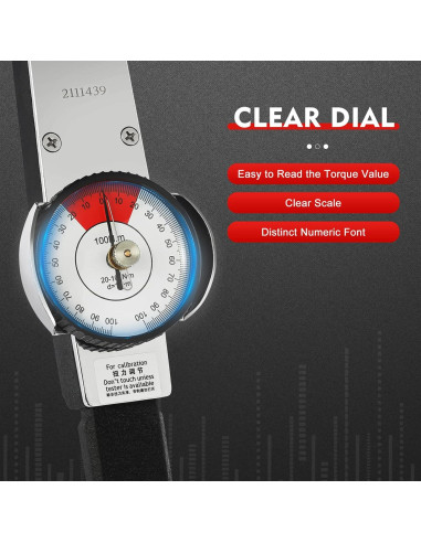 Llave de Torque Dial Pinkelin 0-100 N.m con Caja