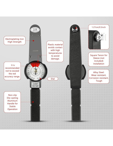 Llave de Torque Dial Pinkelin 0-100 N.m con Caja