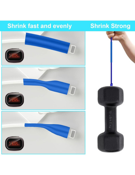 Kit de 900 Tubos Termocontraíbles DHOOZ 12 Tamaños 6 Colores