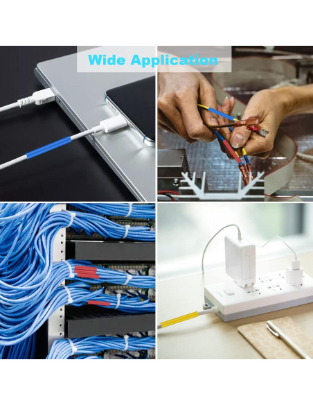 Kit de 900 Tubos Termocontraíbles DHOOZ 12 Tamaños 6 Colores