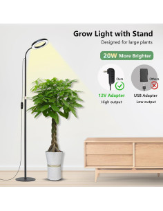 Luz de Crecimiento LED Geciliaoran 173 cm Espectro Completo 2