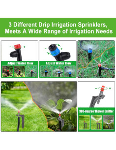Kit de Riego por Goteo Automático Sulataya 72m para Jardín 2