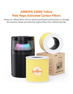 Filtro HEPA AIRROMI A2002 para Purificador de Aire Mascotas 2