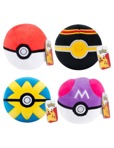 Pelotas de Pokémon Plush 4-Pack Jazwares - 10 cm - Regalo Niños