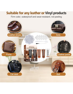 Kit de Reparación de Cuero Ganbaro 5 Colores 150ml 2