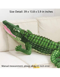 Juguete de Peluche Cocodrilo MMTTAO 100x35x15 cm Suave 2