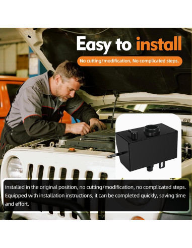 Tanque de Refrigerante AULESSE 68364312AC Aluminio Wrangler JL/JLU 2018-2024