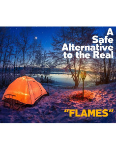 Luces Solares de Antorchas LED Sunlitec - Paquete de 2, Impermeables 2