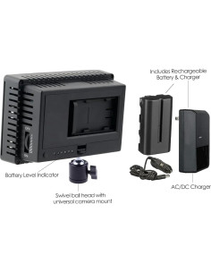 Luz de Video LED 100W Digital Nc, 160 LEDs, 5600K-3200K 2