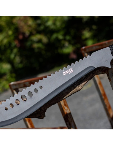 Machete Jungle Master JM-031B 53.34 cm Acero Inoxidable Negro