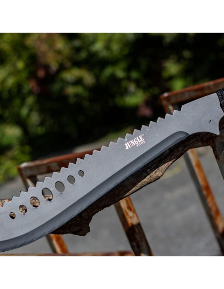 Machete Jungle Master JM-031B 53.34 cm Acero Inoxidable Negro