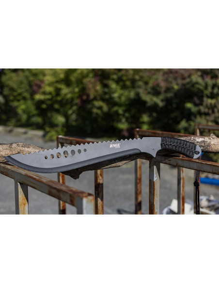 Machete Jungle Master JM-031B 53.34 cm Acero Inoxidable Negro