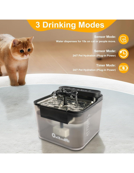 Fuente de Agua Automática Onizoomi 3L para Gatos y Perros Fuente de Agua Automática Onizoomi 3L para Gatos y Perros