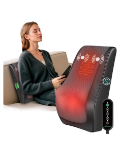 Masajeador de Espalda Shiatsu Snailax Inalámbrico 4D con Calor