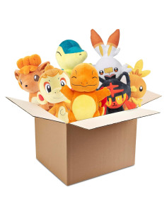 Caja Sorpresa Peluches Pokémon Tipo Fuego 20 cm 2-Pack
