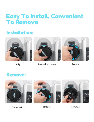 Tapa Sello a Prueba de Polvo Tiga para Ninja NC701 - PETG