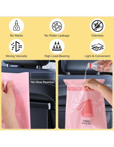 105 Bolsas de Basura Autoadhesivas HOFURME para Auto Impermeables