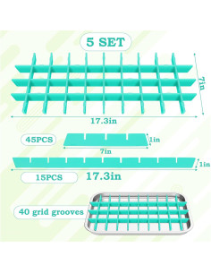 Divisores de Bandeja para Deshidratador AHIER 5 Piezas Silicona 2