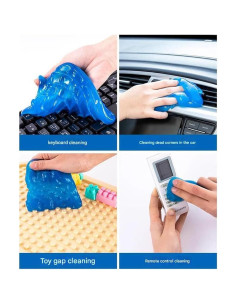 Gel de Limpieza Reutilizable AOTDAOU 80g para Auto y Electrónica 2