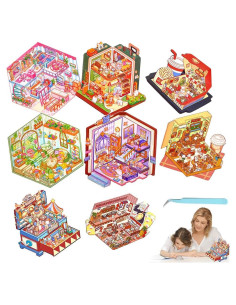 Pegatinas 3D Limvoo - 8 Temas Reutilizables para Decorar