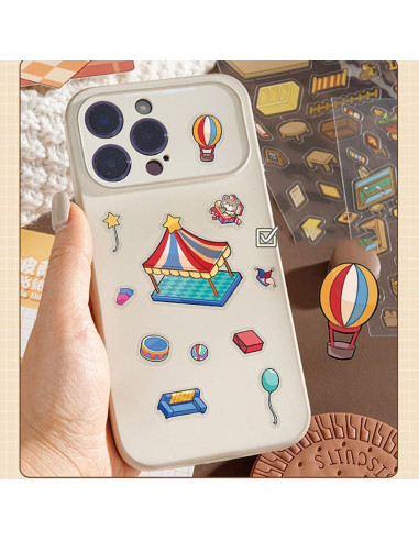 Pegatinas 3D Limvoo - 8 Temas Reutilizables para Decorar