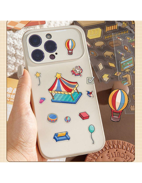 Pegatinas 3D Limvoo - 8 Temas Reutilizables para Decorar