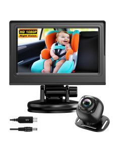 Cámara para Bebés USB Automóvil BM200 con Visión Nocturna