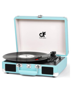 Reproductor de Vinilo Portátil DANFI AUDIO TE-2021 Bluetooth 3 Velocidades