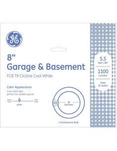 Bombilla Fluorescente T9 Circline GE 21 cm 22W Blanco Frío 2