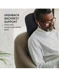 Soporte de Respaldo Alto ObusForme - Cojín Acolchado Negro 2