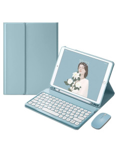 Funda con Teclado Bluetooth para Galaxy Tab A8 10.5" 2022 Azul