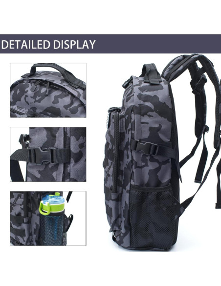 Mochila Camo WOWCOIN 35L Impermeable para Niños Mochila Camo WOWCOIN 35L Impermeable para Niños