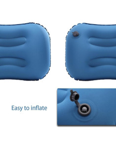 Almohada Inflable Camping YPWangShengRui Ergonómica 51x45cm 2