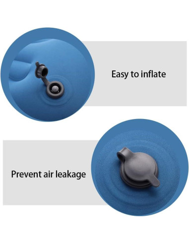 Almohada Inflable Camping YPWangShengRui Ergonómica 51x45cm