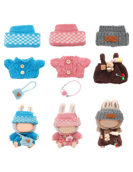 3 Conjuntos de Ropa para Muñeca 17cm BearDot - Accesorios