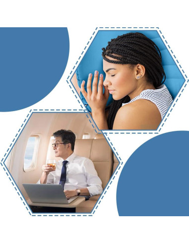 Almohada Inflable Camping YPWangShengRui Ergonómica 51x45cm