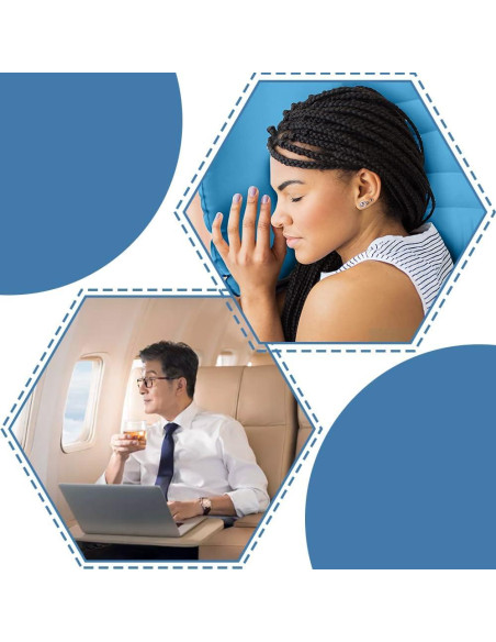 Almohada Inflable Camping YPWangShengRui Ergonómica 51x45cm