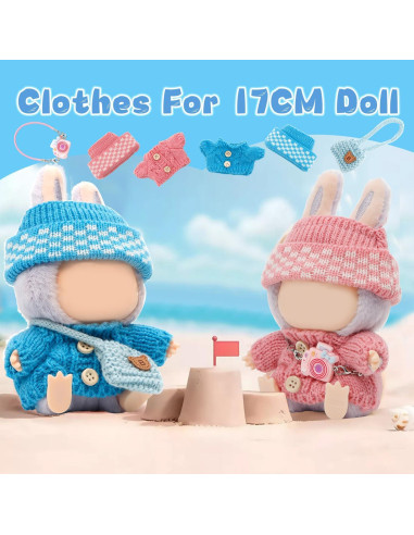 3 Conjuntos de Ropa para Muñeca 17cm BearDot - Accesorios